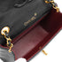 VINTAGE CHANEL MINI SQUARE 17 CHAIN SHUOLDER BAG BLACK LAMB SKIN GOLD HARDWARE 90327391