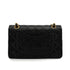 VINTAGE CHANEL CLASSIC FLAP SMALL CHAIN SHOULDER BAG BLACK LAMB SKIN GOLD HARDWARE 90340133
