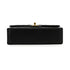 VINTAGE CHANEL CLASSIC FLAP SMALL CHAIN SHOULDER BAG BLACK LAMB SKIN GOLD HARDWARE 90340133
