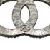 CHANEL COCOMARK RHINESTONE BROOCH SILVER ACCESSORY B18S 90335902