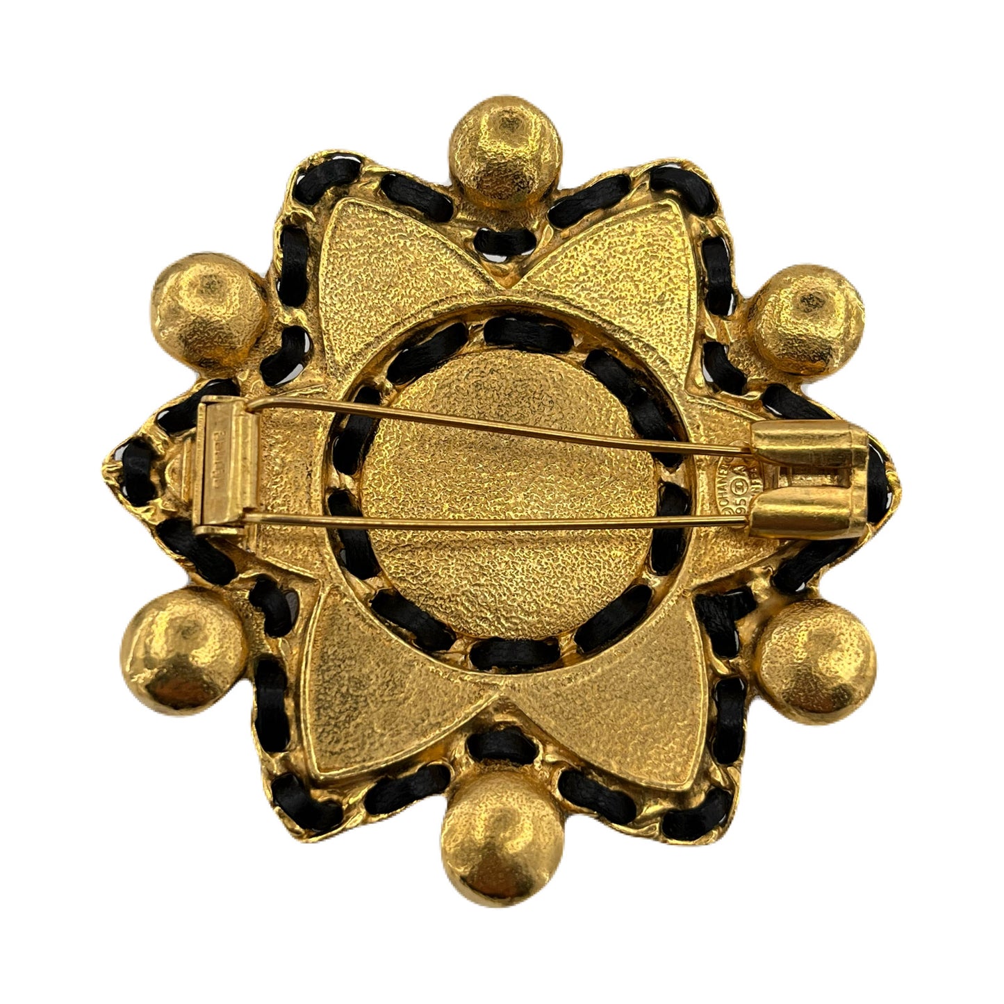 CHANEL VINTAGE BROOCH COLOR STONE ACCESSORY 95A 90217269
