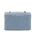 VINTAGE CHANEL MATELASSE CHAIN SHOULDER BAG LIGHT BLUE LAMB SKIN GOLD HARDWARE 90334503