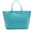 GOYARD 2024 LIMITED EDITION SAINT LOUIS GM TOTE BAG TURQUOISE BLUE GOYARDINE CANVAS 90340458