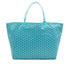 GOYARD 2024 LIMITED EDITION SAINT LOUIS GM TOTE BAG TURQUOISE BLUE GOYARDINE CANVAS 90340458