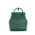 GOYARD ALPIN MINI GREEN TAN GOYARDINE CANVAS PALLADIUM HARDWARE 90350426