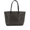 GOYARD ARTOIS PM TOTE BAG BLACK GOYARDINE CANVAS 90351097