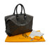 GOYARD BOEING 45 BOSTON BAG BLACK GOYARDINE CANVAS PALLADIUM HARDWARE 90351091