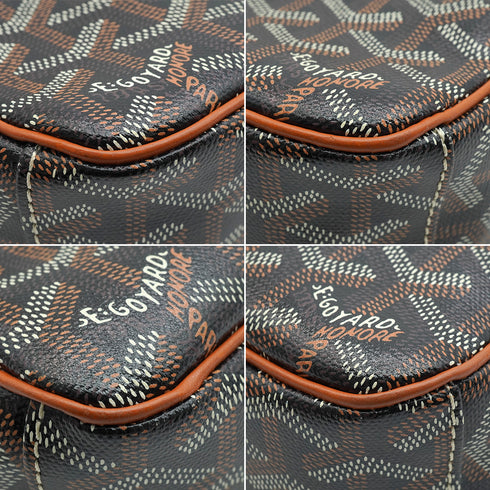 GOYARD CAP VERT PM BAG SHOULDER BAG BROWN GOYARDINE CANVAS 90344567