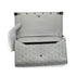 GOYARD MONTE-CARLO PM CLUTCH SHOULDER BAG SILVER PVC LEATHER SILVER HARDWARE 90344096