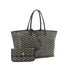 GOYARD SAINT LOUIS PM TOTE BAG BLACK GOYARDINE CANVAS 90344105