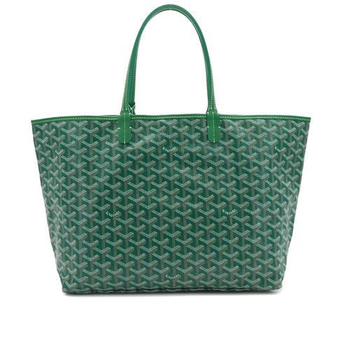GOYARD SAINT LOUIS PM TOTE BAG GREEN GOYARDINE CANVAS 90340457