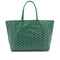 GOYARD SAINT LOUIS PM TOTE BAG GREEN GOYARDINE CANVAS 90340457