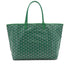 GOYARD SAINT LOUIS PM TOTE BAG GREEN GOYARDINE CANVAS 90340457