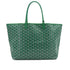 GOYARD SAINT LOUIS PM TOTE BAG GREEN GOYARDINE CANVAS 90340457