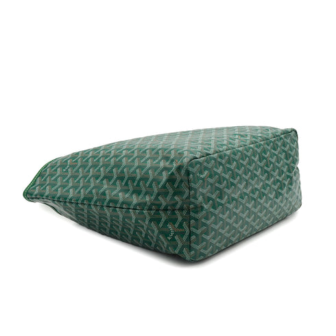 GOYARD SAINT LOUIS PM TOTE BAG GREEN GOYARDINE CANVAS 90340457