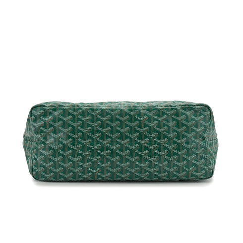 GOYARD SAINT LOUIS PM TOTE BAG GREEN GOYARDINE CANVAS 90340457