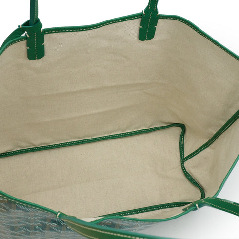 GOYARD SAINT LOUIS PM TOTE BAG GREEN GOYARDINE CANVAS 90340457