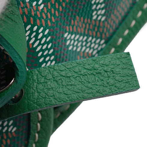 GOYARD SAINT LOUIS PM TOTE BAG GREEN GOYARDINE CANVAS 90340457