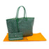 GOYARD SAINT LOUIS PM TOTE BAG GREEN GOYARDINE CANVAS 90340457