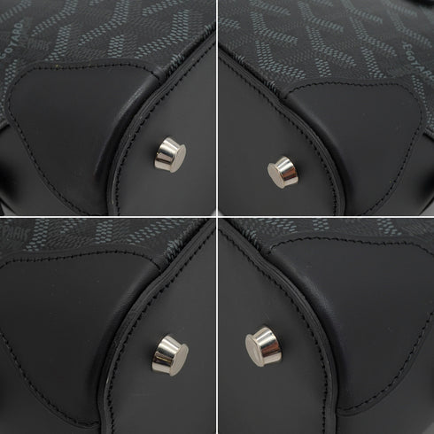 GOYARD VENDOME MINI LIMITED EDITION HAND SHOULDER BAG JET BLACK GOYARDINE CANVAS 90351042