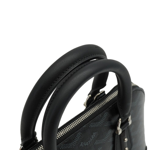 GOYARD VENDOME MINI LIMITED EDITION HAND SHOULDER BAG JET BLACK GOYARDINE CANVAS 90351042