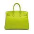 HERMES CANDY BIRKIN 35 KIWI LICHEN EPSOM HAND BAG 2011 SQUARE O PALLADIUM HARDWARE 90311828