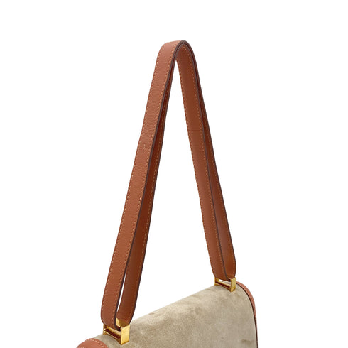 HERMES CONSTANCE 3 24 GRIS PERLE CREVETTE GRIZZLY SWIFT SHOULDER BAG 2014 R GOLD HARDWARE 90311818