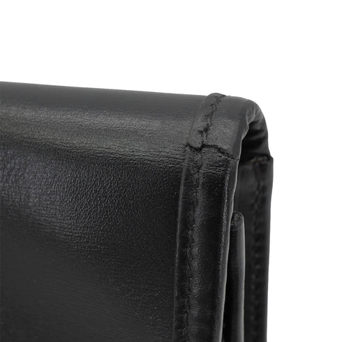 HERMES JIGE PM BLACK BOX CALF CLUTCH BAG 1996 CIRCLE Z 90338350