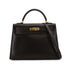 HERMES-KELLY-32-SELLIER-CHOCOLAT-BOXCALF-HAND-SHOULDER-BAG-2000-SQUARE-D-GOLD-HARDWARE-japan