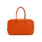 HERMES PLUME ELAN 28 ORANGE CHEVRE HAND BAG 2005 SQUARE I PALLADIUM HARDWARE 90335827