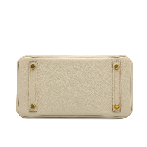 HERMES BIRKIN 25 BETON TOGO HAND BAG 2022 U STAMP GOLD HARDWARE 90338880