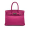 HERMES BIRKIN 30 ROSE PURPLE EPSOM HAND BAG 2018 C STAMP PALLADIUM HARDWARE 90311960