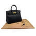 HERMES BIRKIN 35 BLACK ARDENNES HAND BAG 1996 CIRCLE Z GOLD HARDWARE 90318192