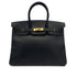 HERMES BIRKIN 35 BLACK ARDENNES HAND BAG 1996 CIRCLE Z GOLD HARDWARE 90318192