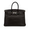 HERMES BIRKIN 35 CHOCOLAT VACHE LIEGEE HAND BAG 2006 SQUARE J PALLADIUM HARDWARE 90311825