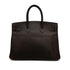 HERMES BIRKIN 35 CHOCOLAT VACHE LIEGEE HAND BAG 2006 SQUARE J PALLADIUM HARDWARE 90311825