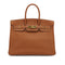 HERMES BIRKIN 35 GOLD TOGO HAND BAG 2002 SQUARE F GOLD HARDWARE 90338874