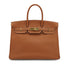 HERMES BIRKIN 35 GOLD TOGO HAND BAG 2002 SQUARE F GOLD HARDWARE 90338874
