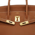 HERMES BIRKIN 35 GOLD TOGO HAND BAG 2002 SQUARE F GOLD HARDWARE 90338874