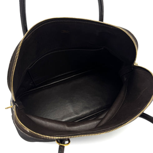 HERMES BOLIDE 35 CHOCOLAT TAURILLON CLEMENCE HAND SHOULDER BAG 2002 SQUARE F GOLD HARDWARE 90310317 - PURPOSE