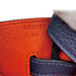 HERMES BIRKIN 35 VERSO BLUE NUIT ORANGE POPPY TOGO HAND BAG 2017 A PALLADIUM HARDWARE 90311827