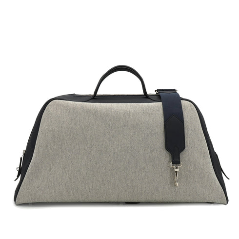 HERMES CAVOUR 48H BLUE INDIGO TOILE H TAURILLON CRISTOBAL BOSTON BAG 2019 D STAMP PALLADIUM HARDWARE 90340495