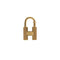 HERMES CHARM CADENA PREMIERS PAS DANS LE SIECLE CLASSIC H GOLD ACCESSORY 90313288