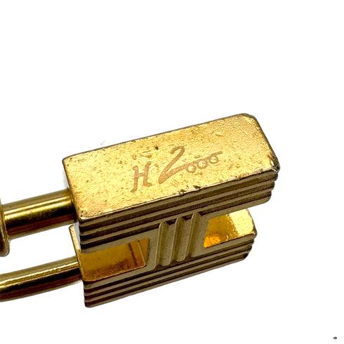 HERMES CHARM CADENA PREMIERS PAS DANS LE SIECLE CLASSIC H GOLD ACCESSORY 90313288