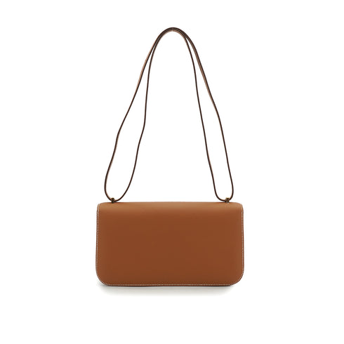HERMES CONSTANCE ELAN GOLD EPSOM SHOULDER BAG 2025 K STAMP ROSE GOLD HARDWARE 90335784