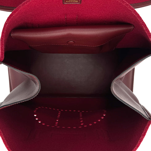 HERMES FEU DOU ROUGE H FEUTRE HAND BAG 2000 SQUARE D 90310325 - PURPOSE