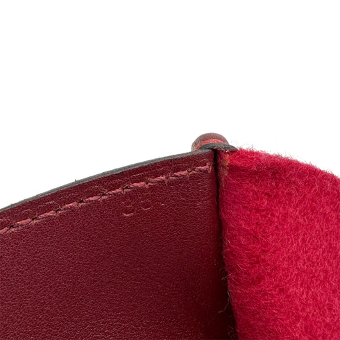 HERMES FEU DOU ROUGE H FEUTRE HAND BAG 2000 SQUARE D 90310325 - PURPOSE