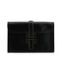 HERMES JIGE PM BLACK BOX CALF CLUTCH BAG 1996 CIRCLE Z 90338350