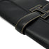 HERMES JIGE PM BLACK BOX CALF CLUTCH BAG 1996 CIRCLE Z 90338350