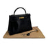 HERMES KELLY 32 RETORNE BLACK BOXCALF HAND BAG 1993 CIRCLE W GOLD HARDWARE 90318194